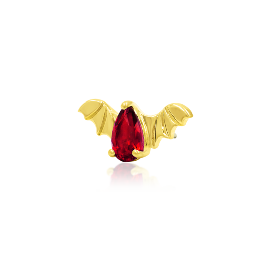 Junipurr Bat with Pear Gem - Threadless