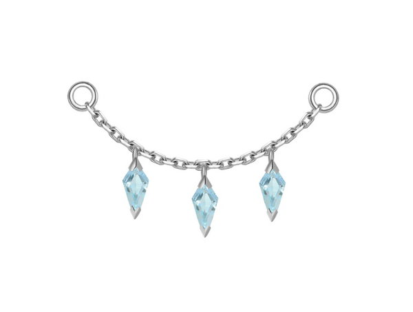 Modern Mood 3 dripping Kite Gem Chain