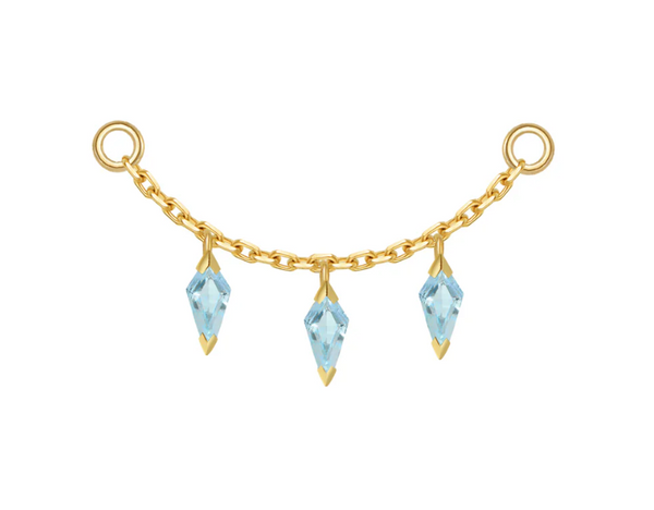 Modern Mood 3 dripping Kite Gem Chain