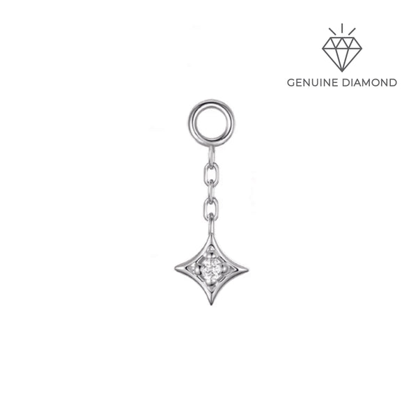 Modern Mood Zara Chain Genuine Diamond Charm