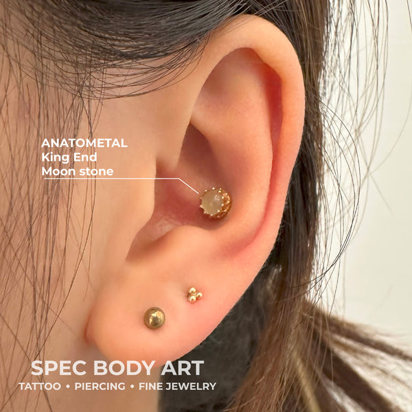 Anatometal King End Cabochon