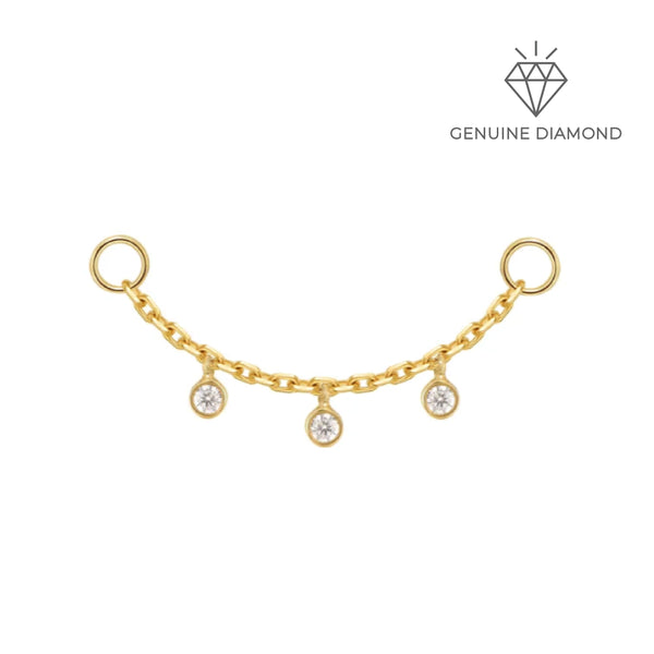 Modern Mood Chain with 3 Dripping Bezel