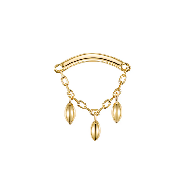 Modern Mood Dripping Marquise Bead Bar End