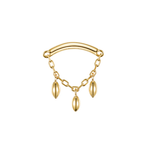 Modern Mood Dripping Marquise Bead Bar End