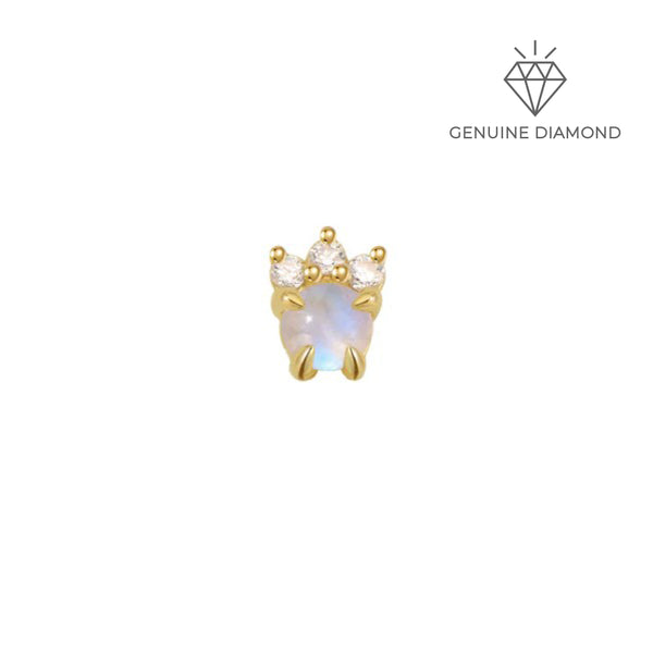 Modern Mood Leia - Round (Genuine Diamond)