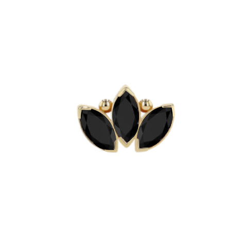 Anatometal Gold Marquise Fan End - Style 3