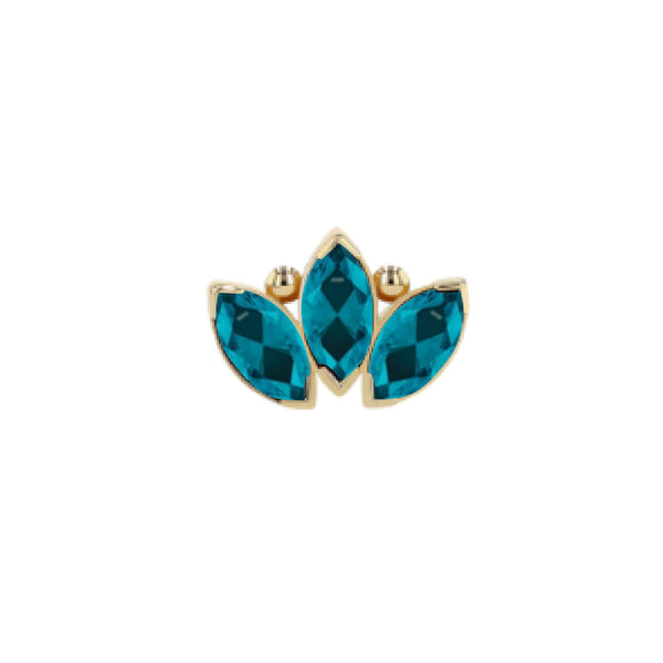 Anatometal Gold Marquise Fan End - Style 3