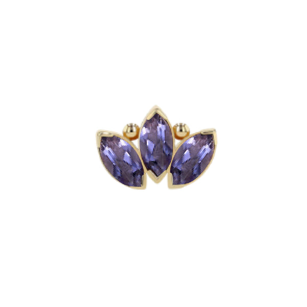 Anatometal Gold Marquise Fan End - Style 3