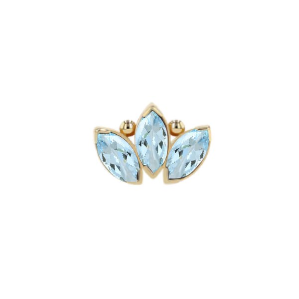Anatometal Gold Marquise Fan End - Style 3