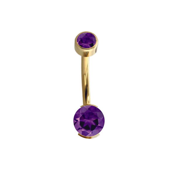 Anatometal Gold Mini Partial Bezel Navel Curve