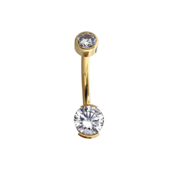 Anatometal Gold Mini Partial Bezel Navel Curve