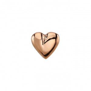 BVLA Gold Puffy Heart End (Threadless)