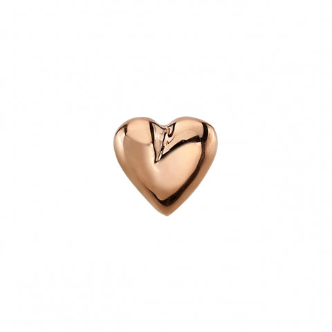 BVLA Gold Puffy Heart End (Threadless)