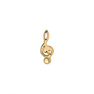 BVLA Gold Treble Clef End (Threadless)