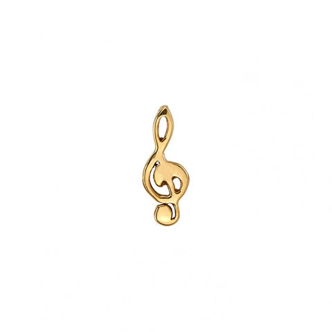 BVLA Gold Treble Clef End (Threadless)