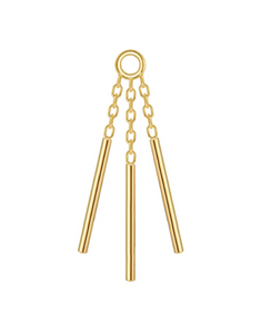 Modern Mood Triple Wind Chime Charm