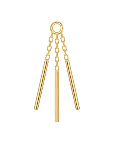 Modern Mood Triple Wind Chime Charm