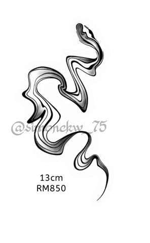 Flash Tattoo - Smoke Snake (Simon)