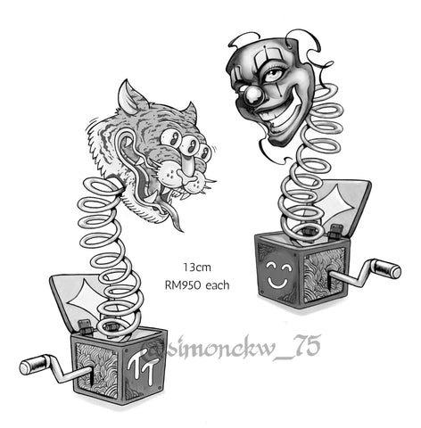 Flash Tattoo - Trippy Jack in the Box (Simon)