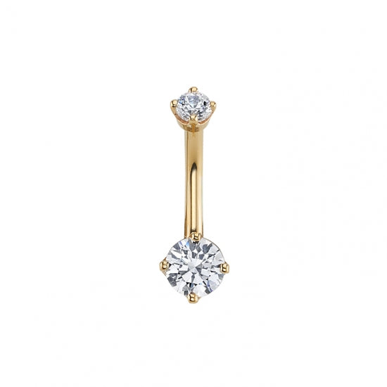 BVLA Gold Navel Classic Prong Threaded
