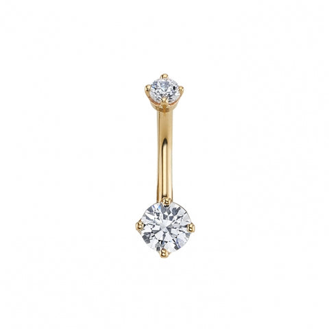 BVLA Gold Navel Classic Prong Threaded