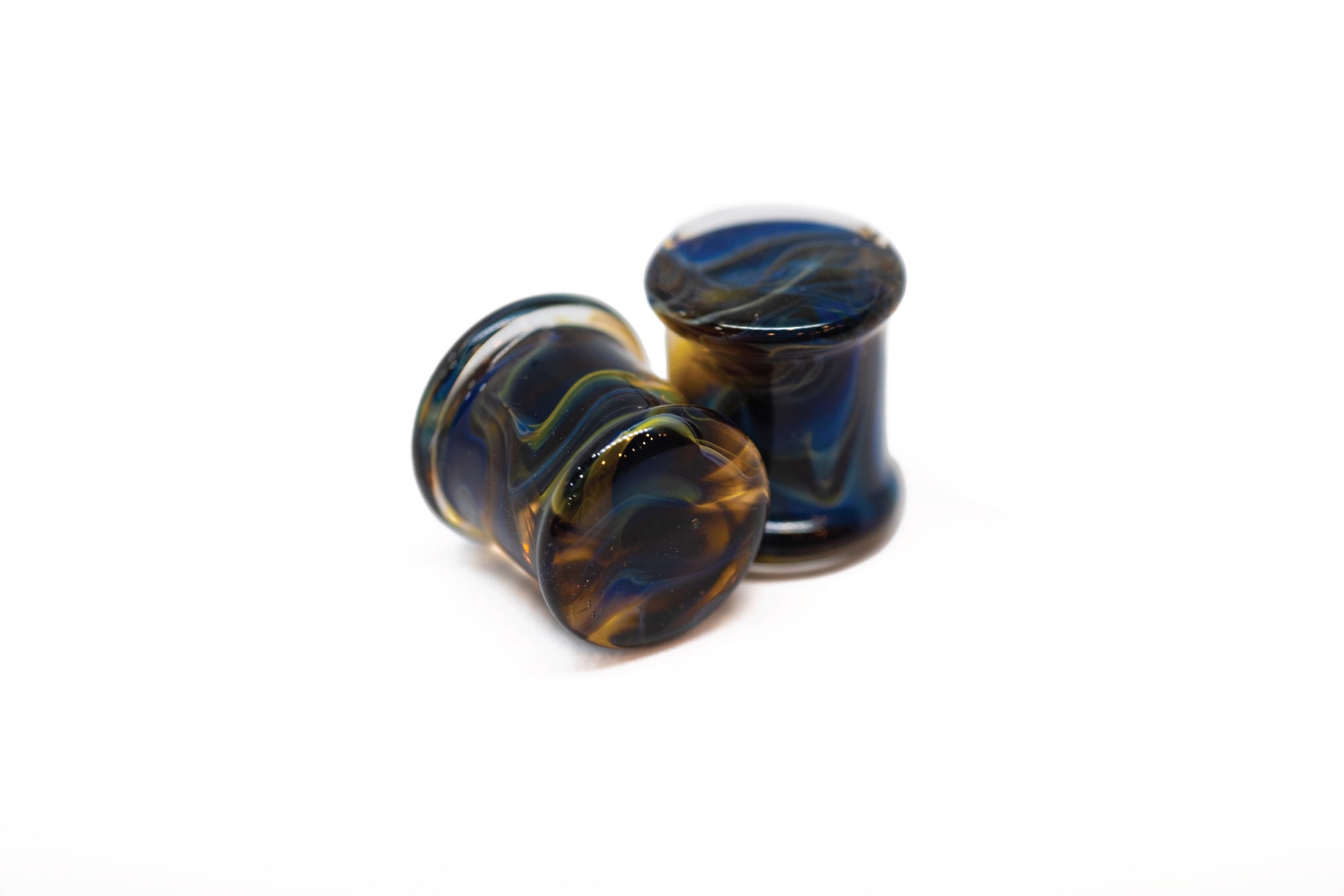 Glass Wear Studio Plugs -  Boros Stone (Purple Smoke)
