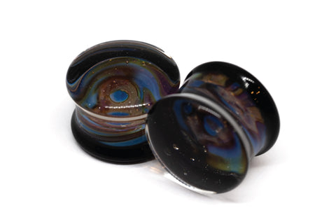 Glass Wear Studio Plugs -  Boulder Opal