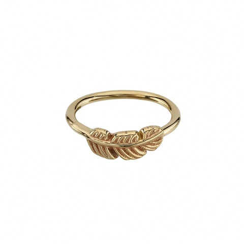 BVLA Gold Feather Seam Ring
