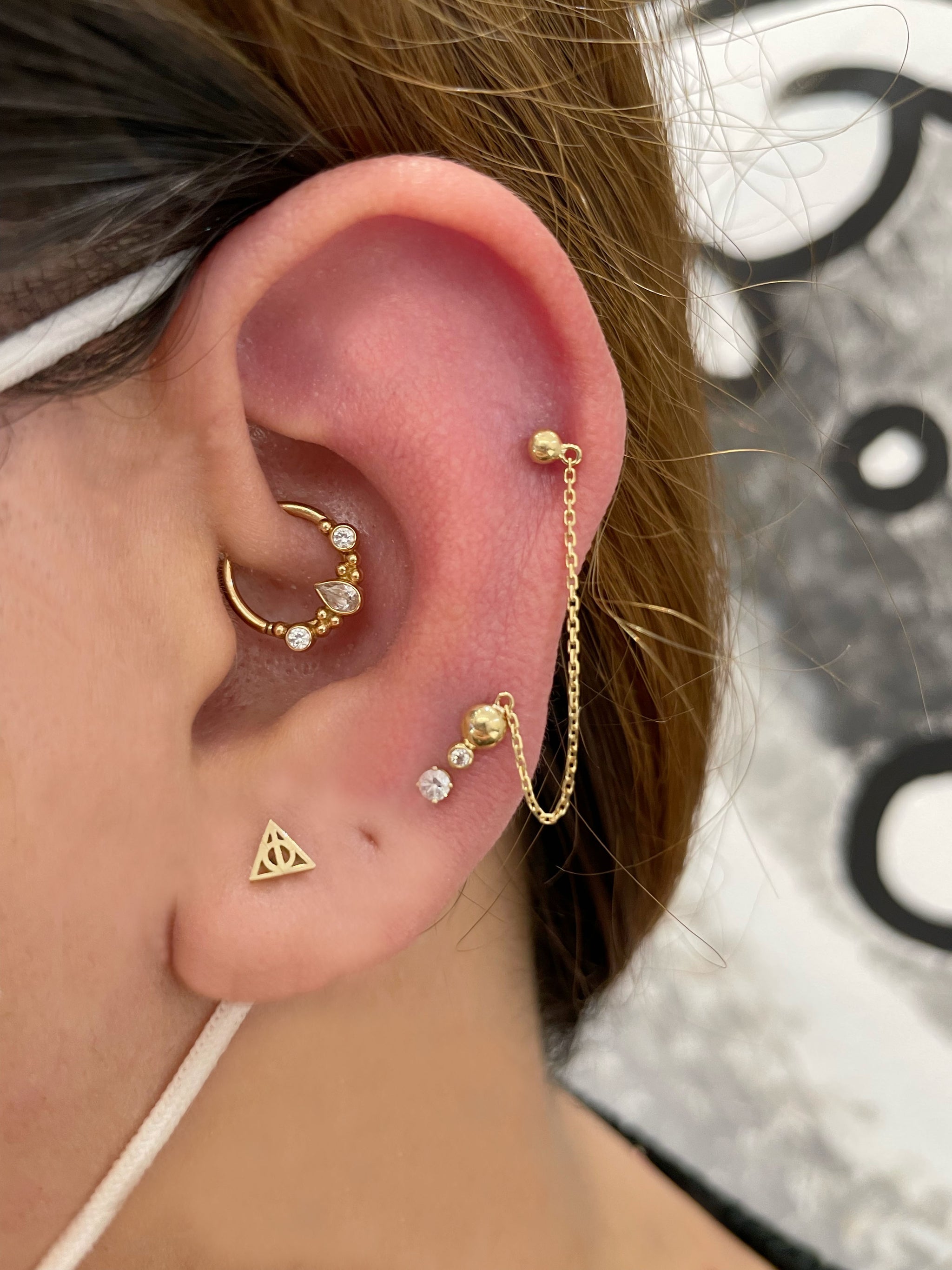 BVLA Gold Inside Out Eden Pear Seam Ring – Spec Body Art (Tattoo