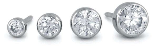 NeoMetal Bezel-set Gem Ends (Threadless) – Spec Body Art (Tattoo